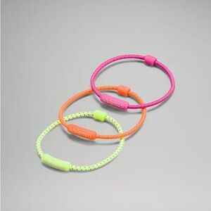 Lululemon Silicone Hair Ties (3 pack) NWT